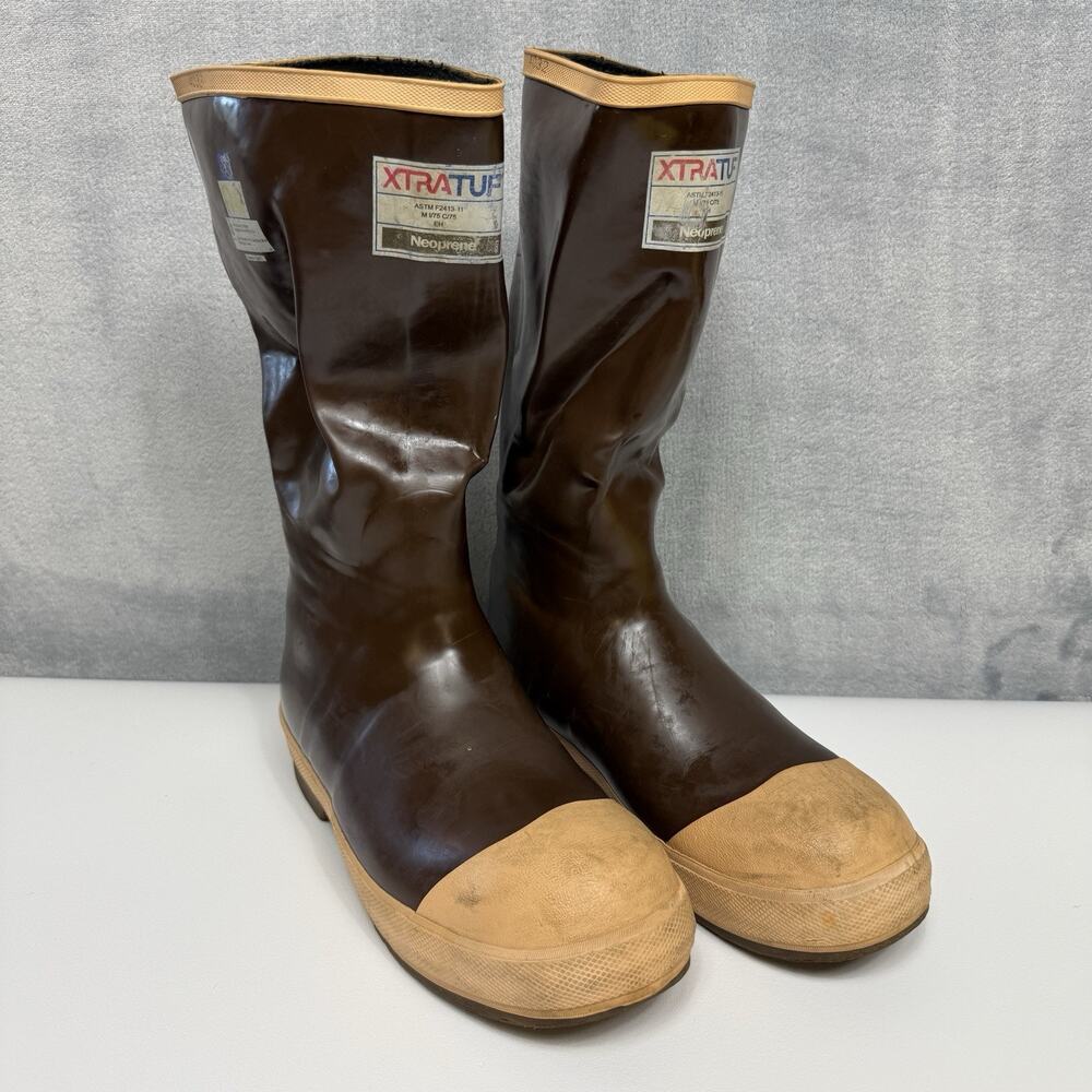 XTRATUF Legacy 15” Plain Toe Waterproof Neoprene Fishing Boots Men’s Size 9